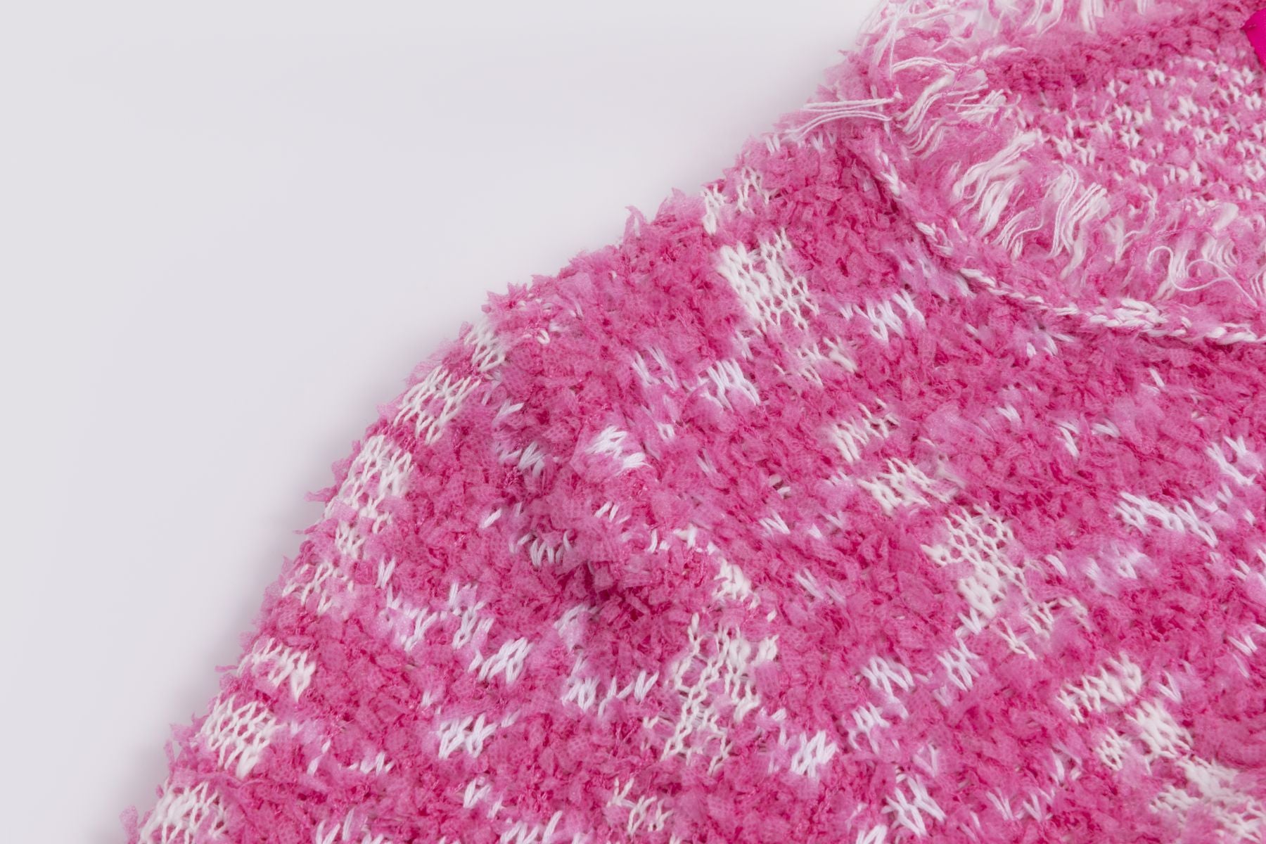 Bouclé-Strickjacke PINK