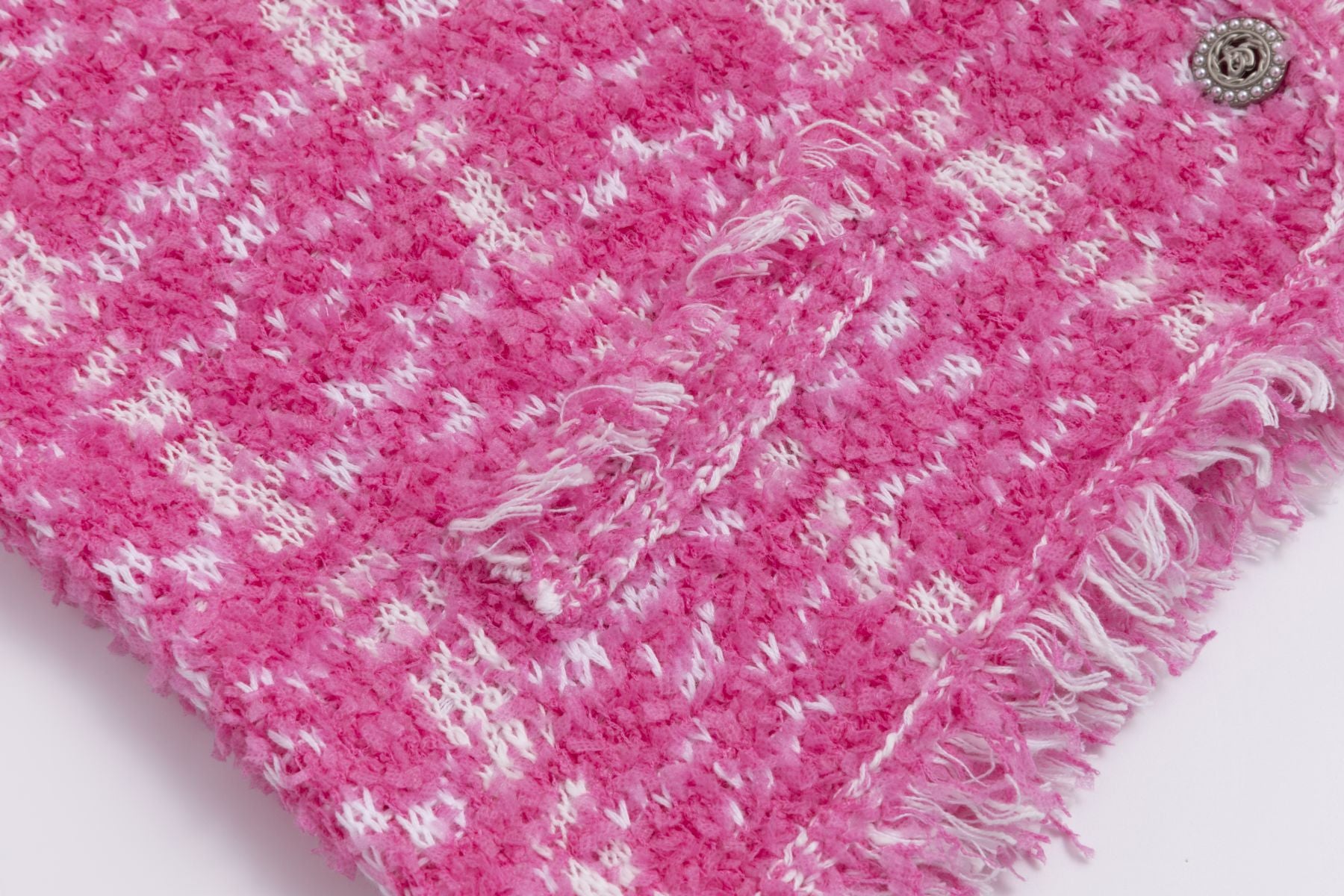 Bouclé-Strickjacke PINK