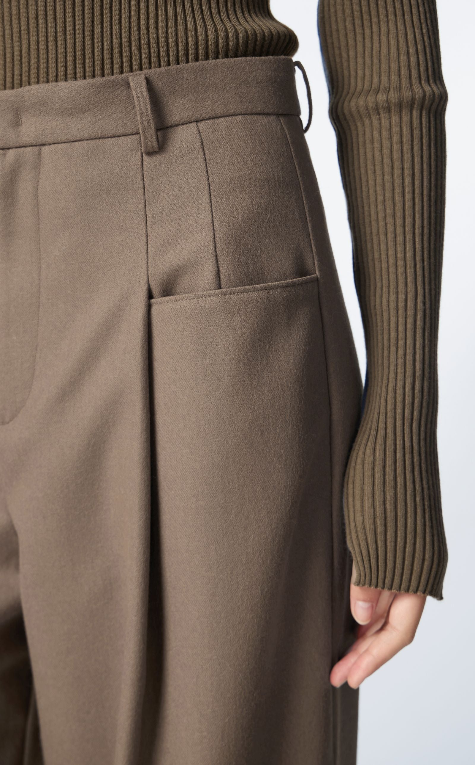 Cotton pants BROWN