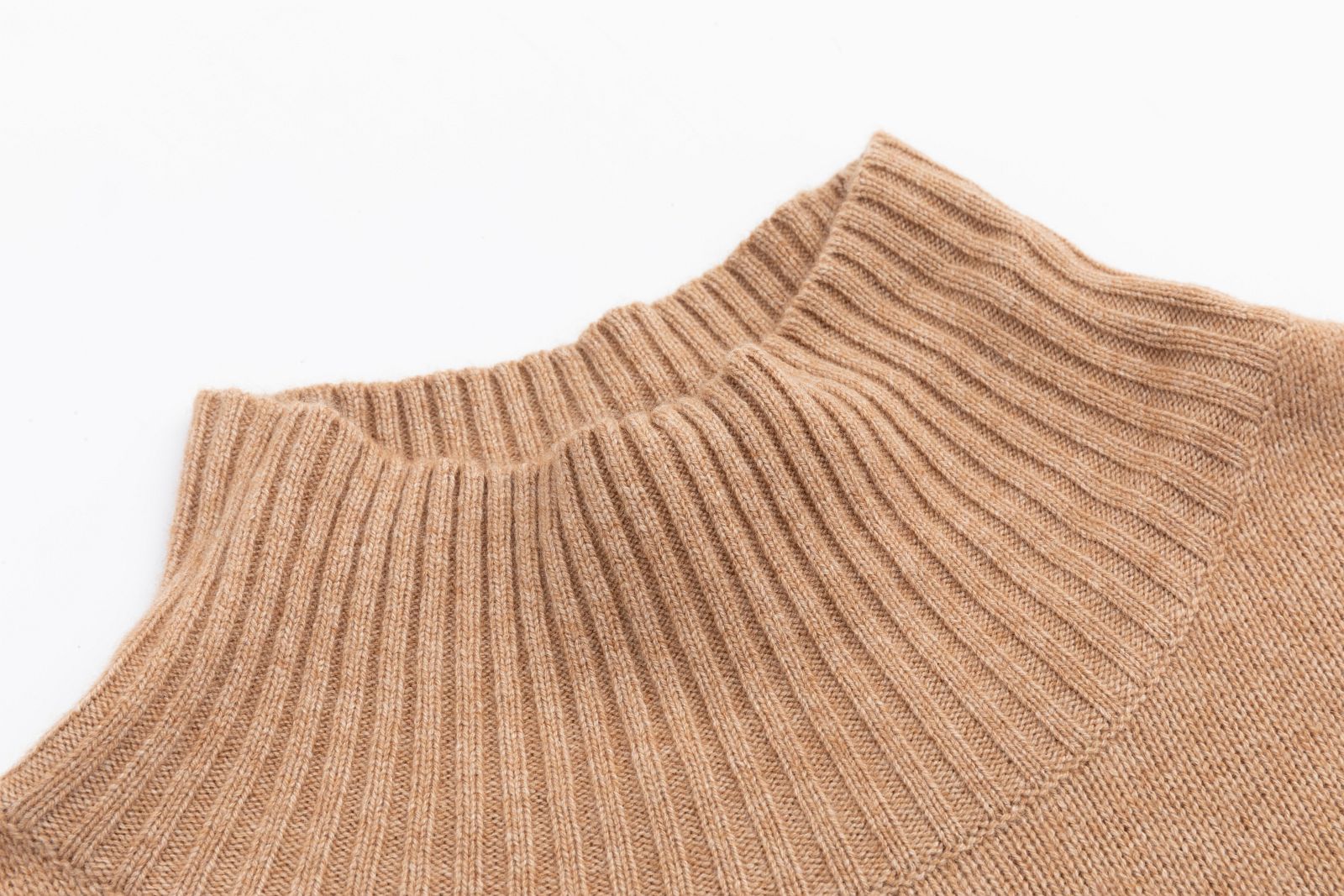 Strickpullover mit Stehkragen CAMEL