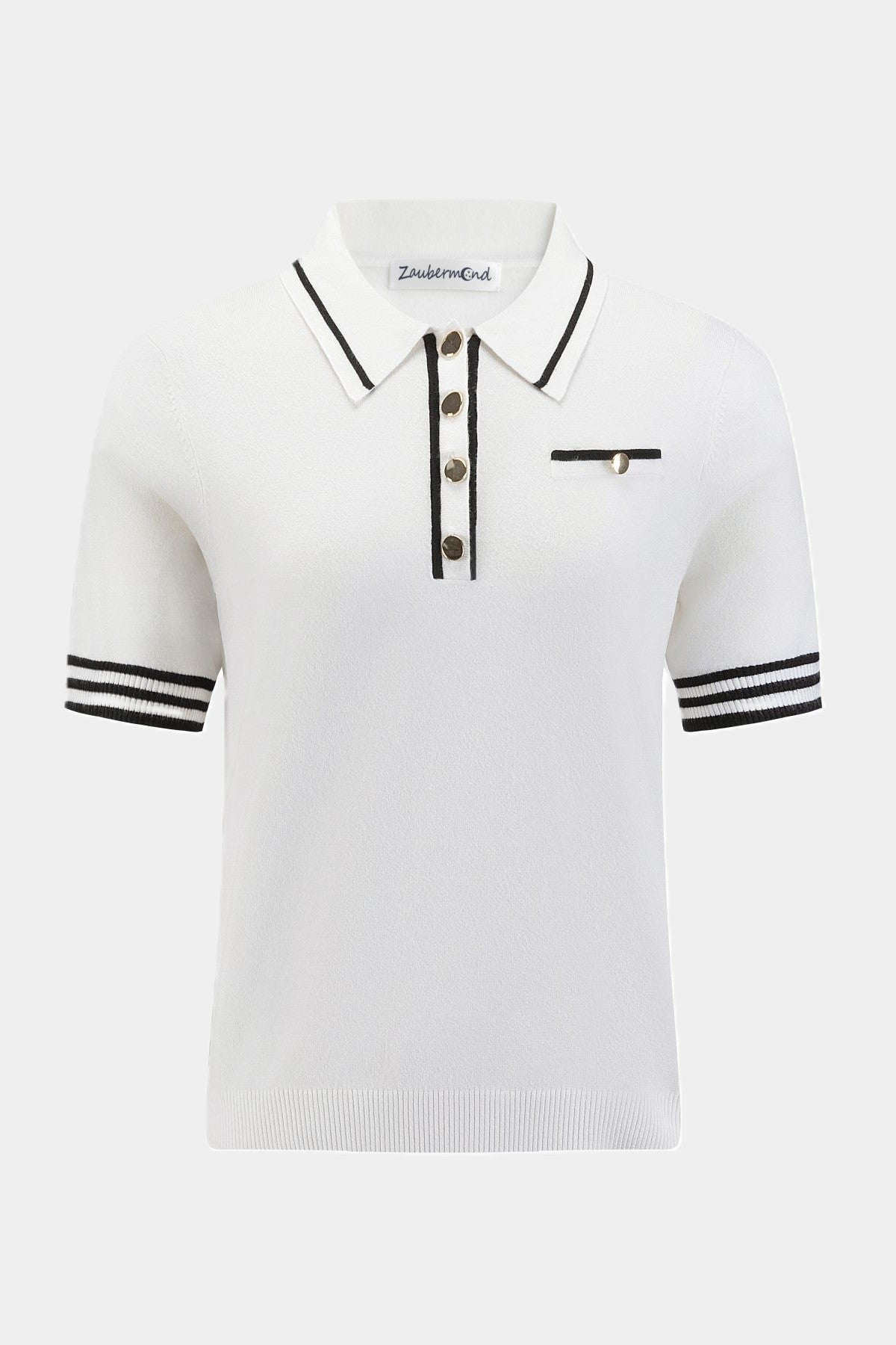 Knitted Polo Shirt WHITE