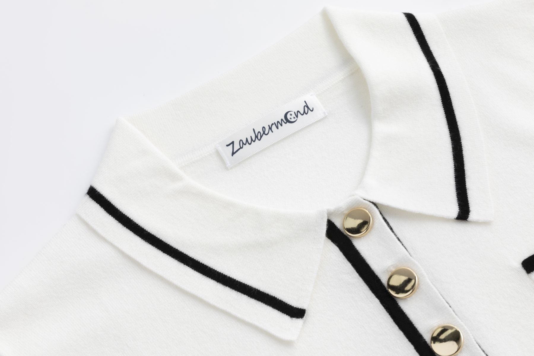 Strick-Poloshirt WHITE