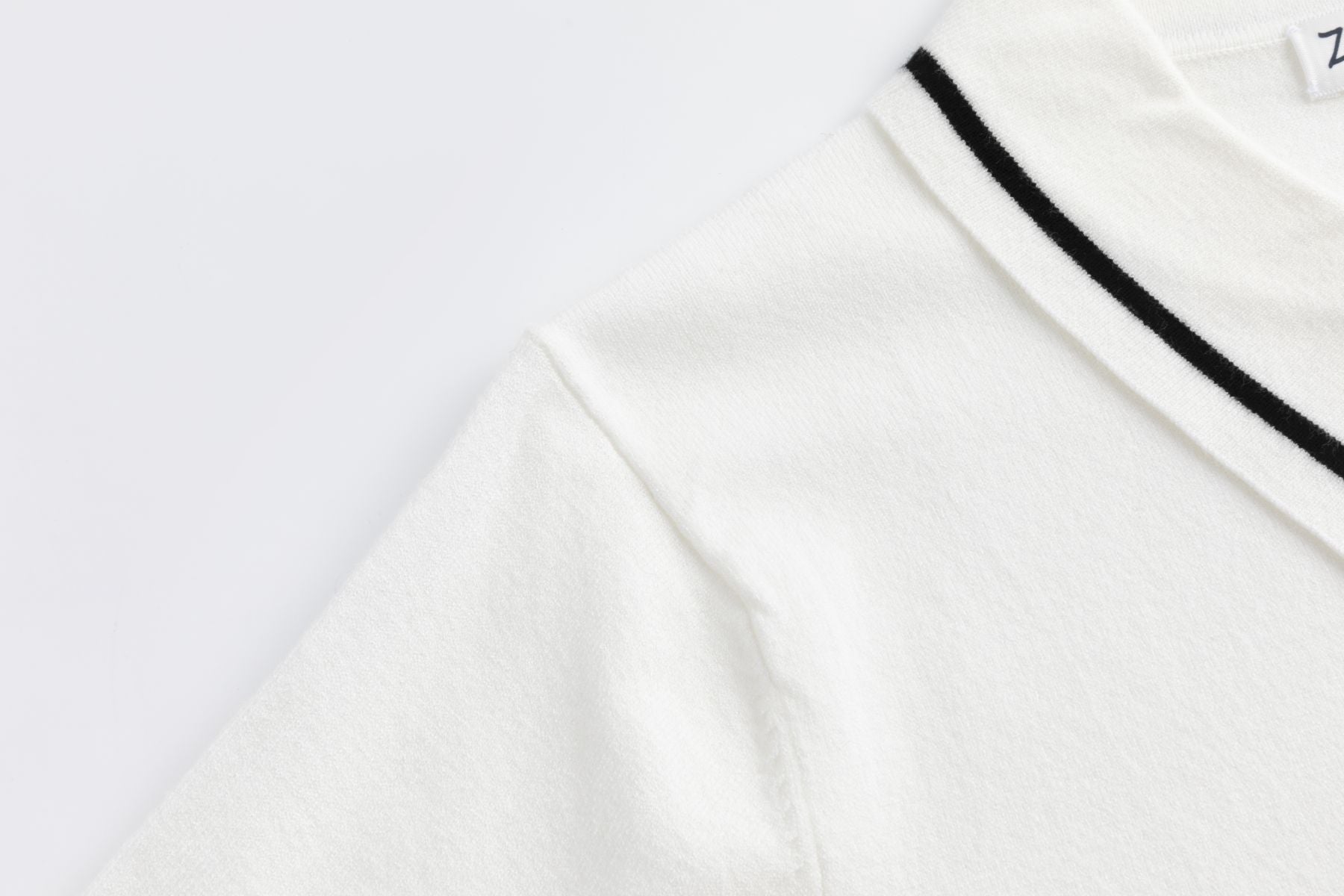 Strick-Poloshirt WHITE