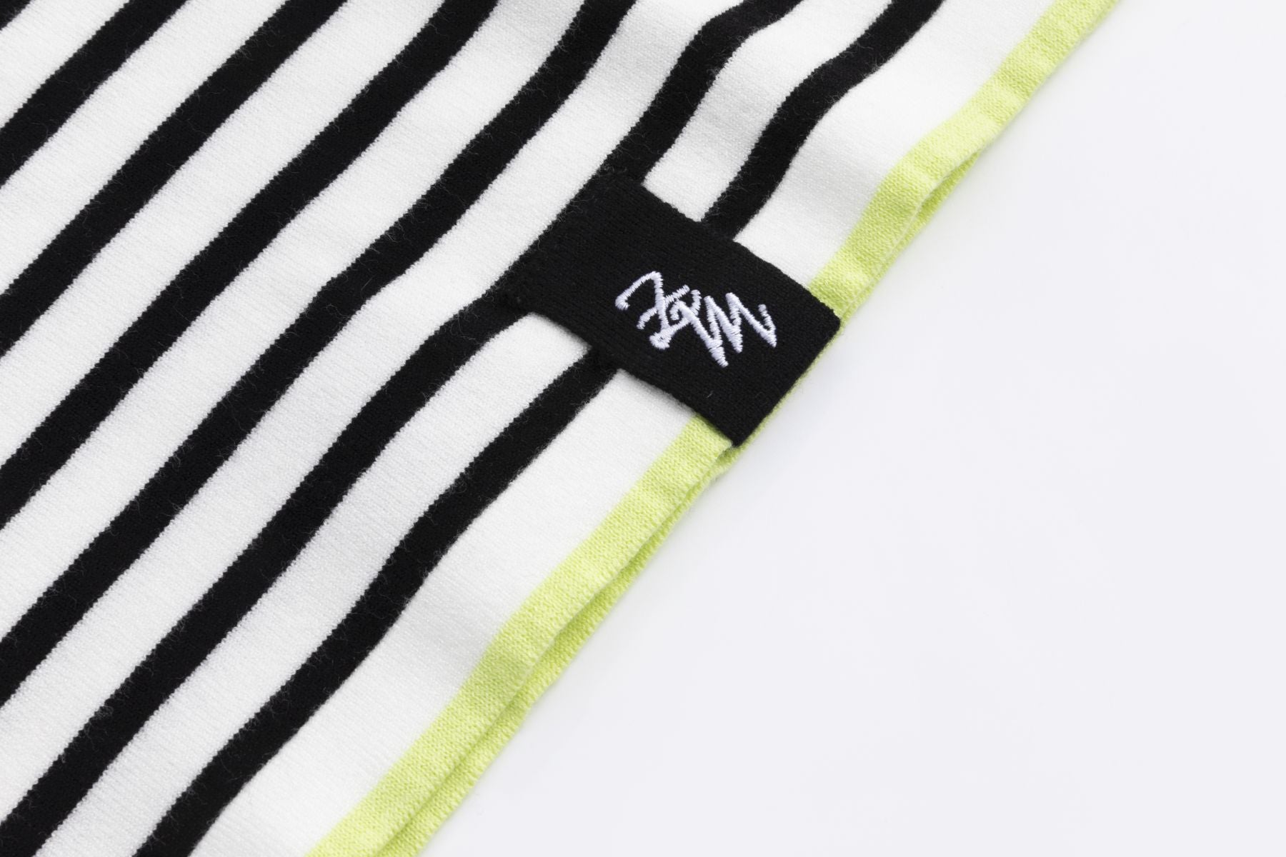 Striped knit shirt BLACK