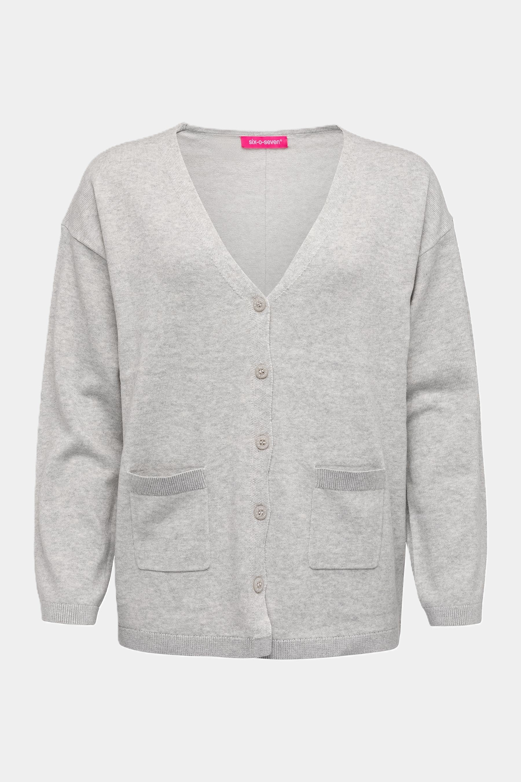 Strickjacke LIGHT GREY