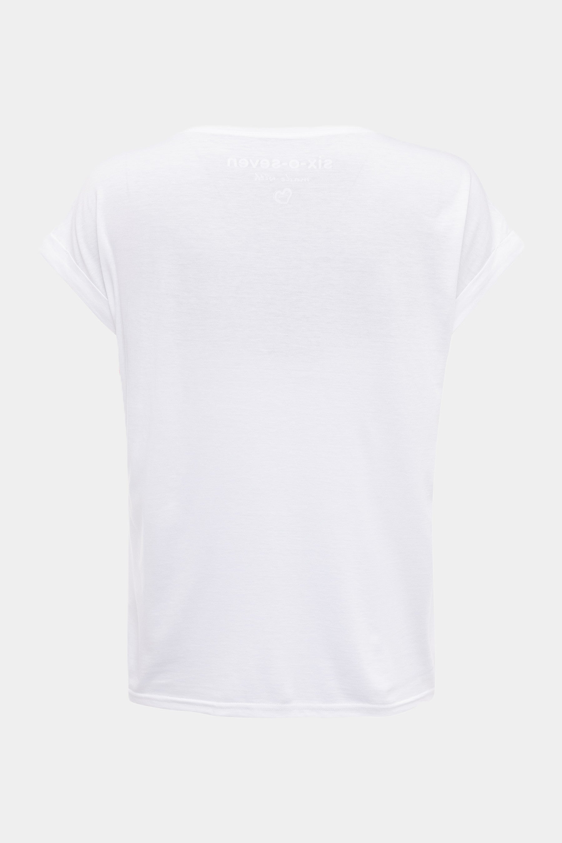 T-Shirt mit Live Print WHITE