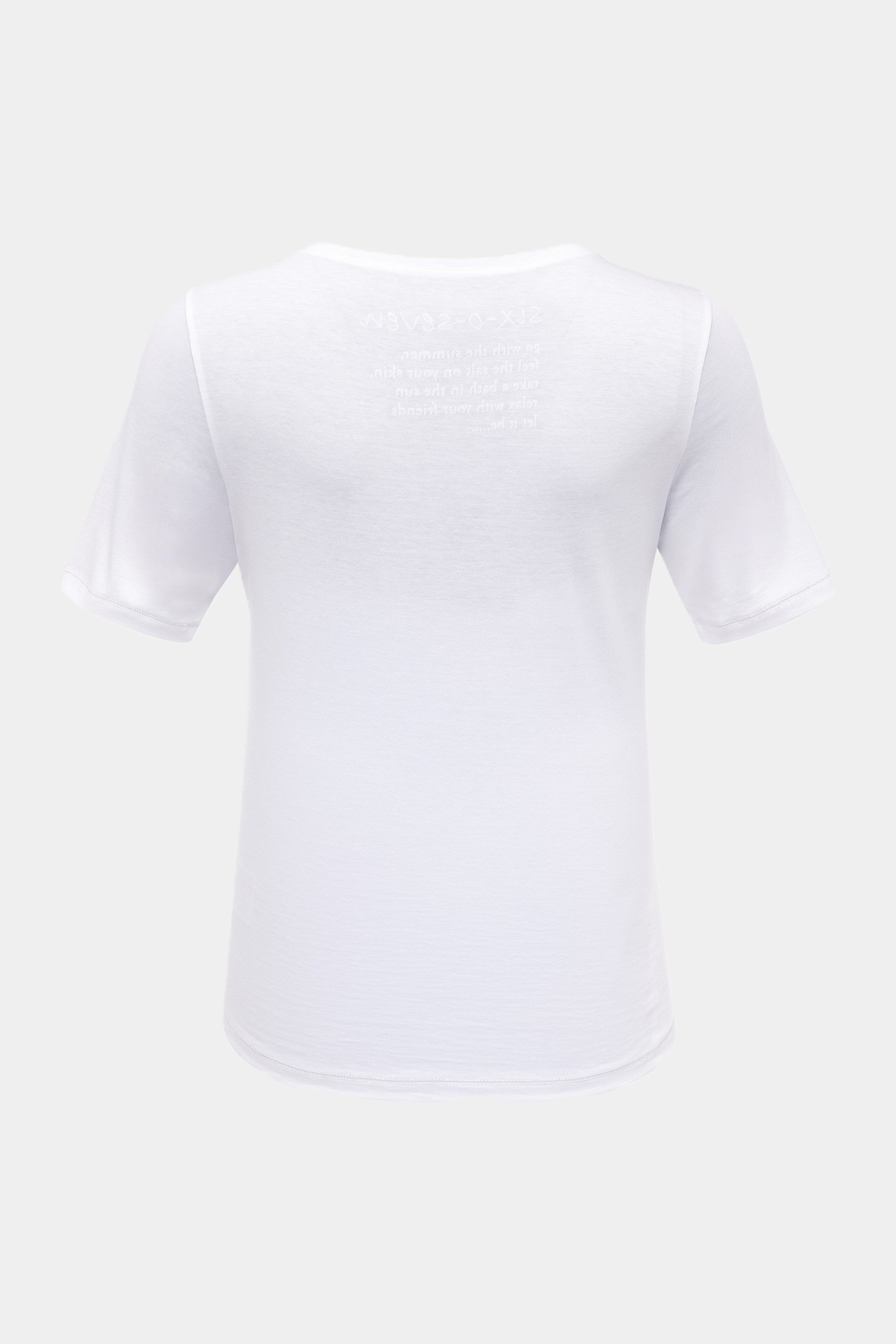 T-Shirt mit Herz Print WHITE