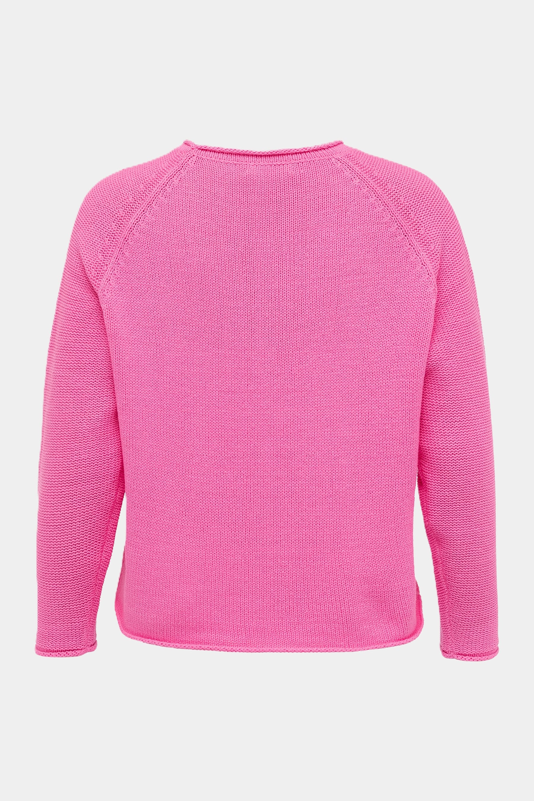 Strickpullover mit Stickerei in PINK